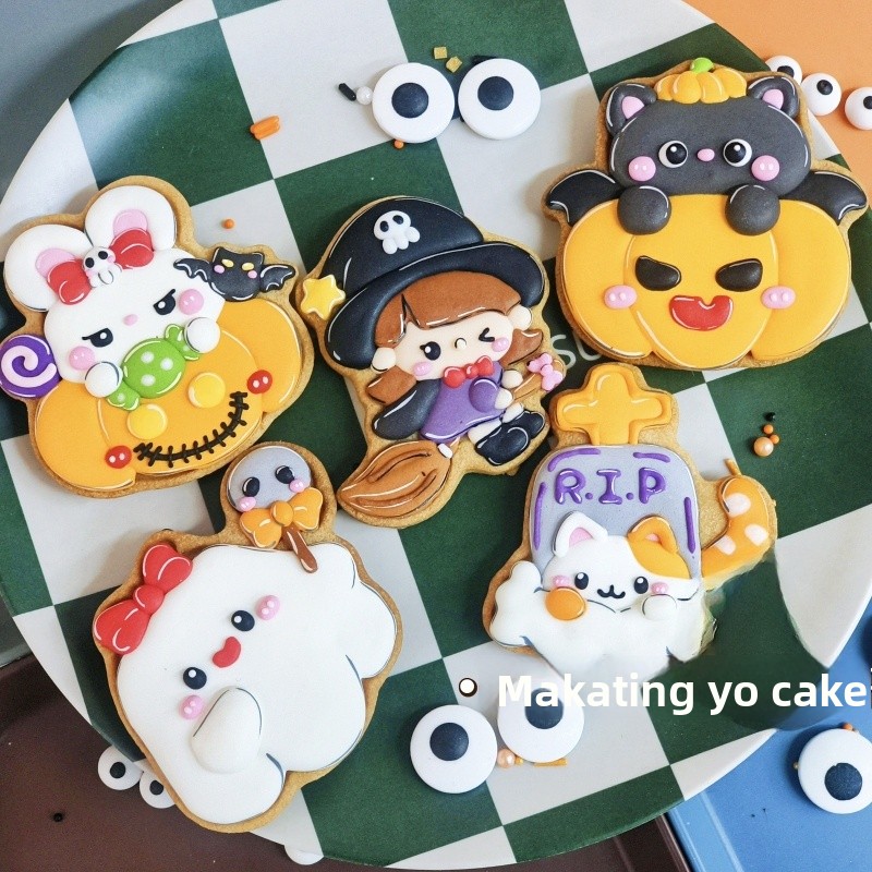 loween Pumpkin Witch Ghost Car - Kitchen Witch Baking 评论和价格