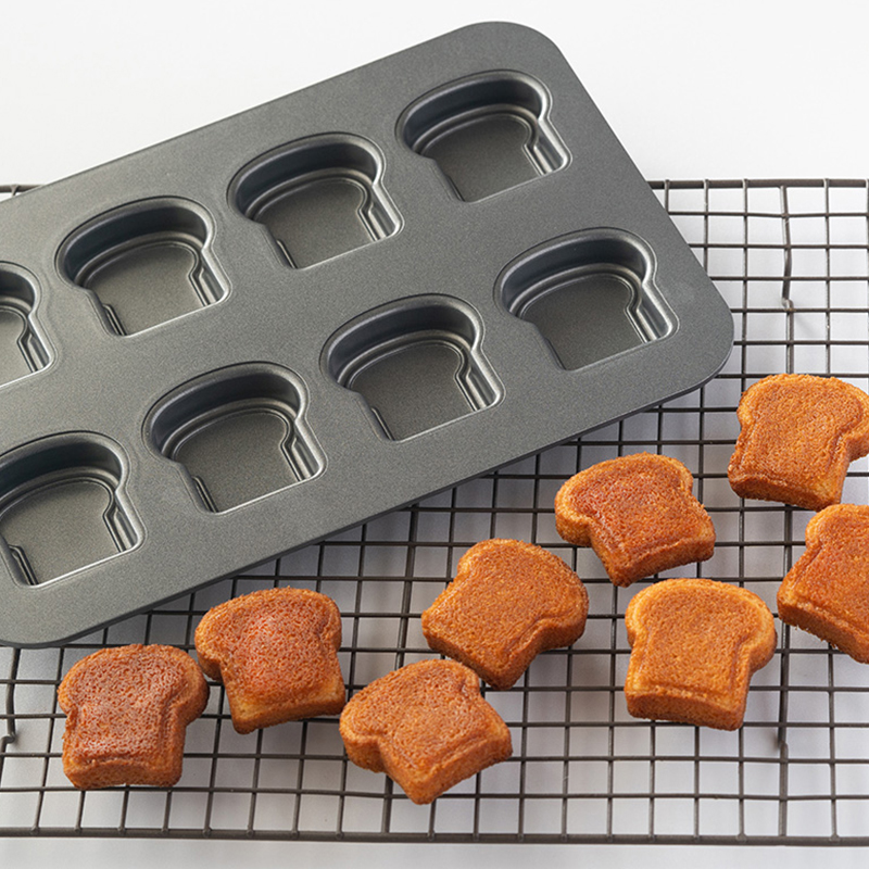 8 Cavity Toast Bread Pattern C - Baking Kitchen Set 评论和价格