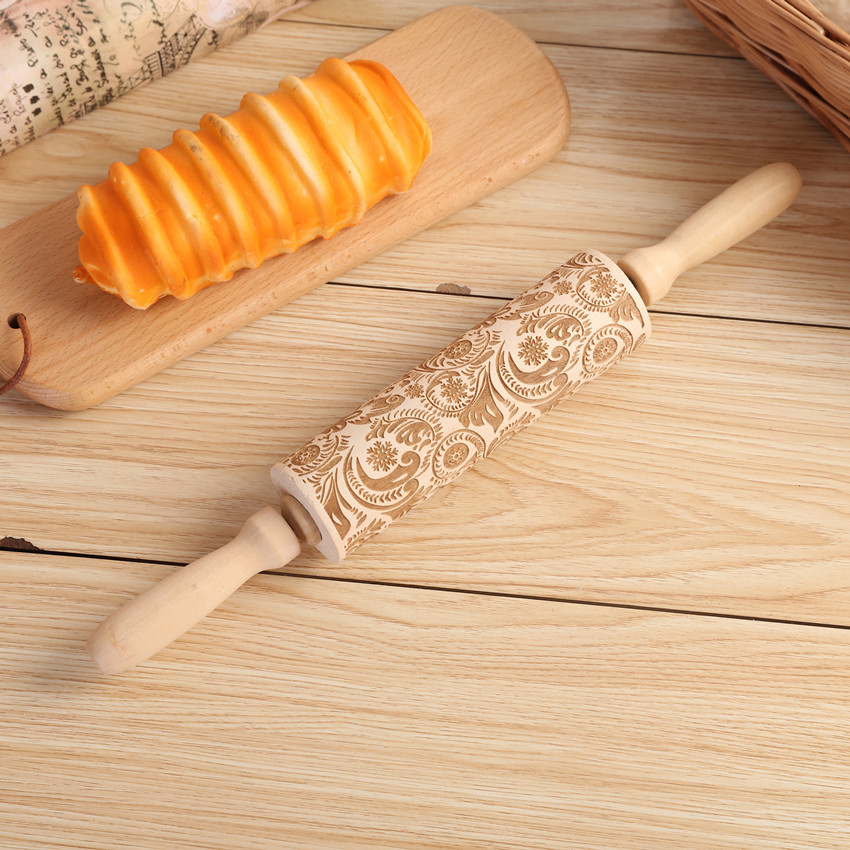 1PC Embossing Engraved Rolling - Kitchen Roller Baking 评论和价格