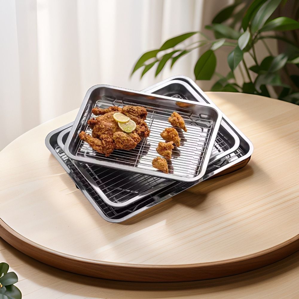 Portable Non-Stick Stainless S - Kitchen Baking Rack 评论和价格