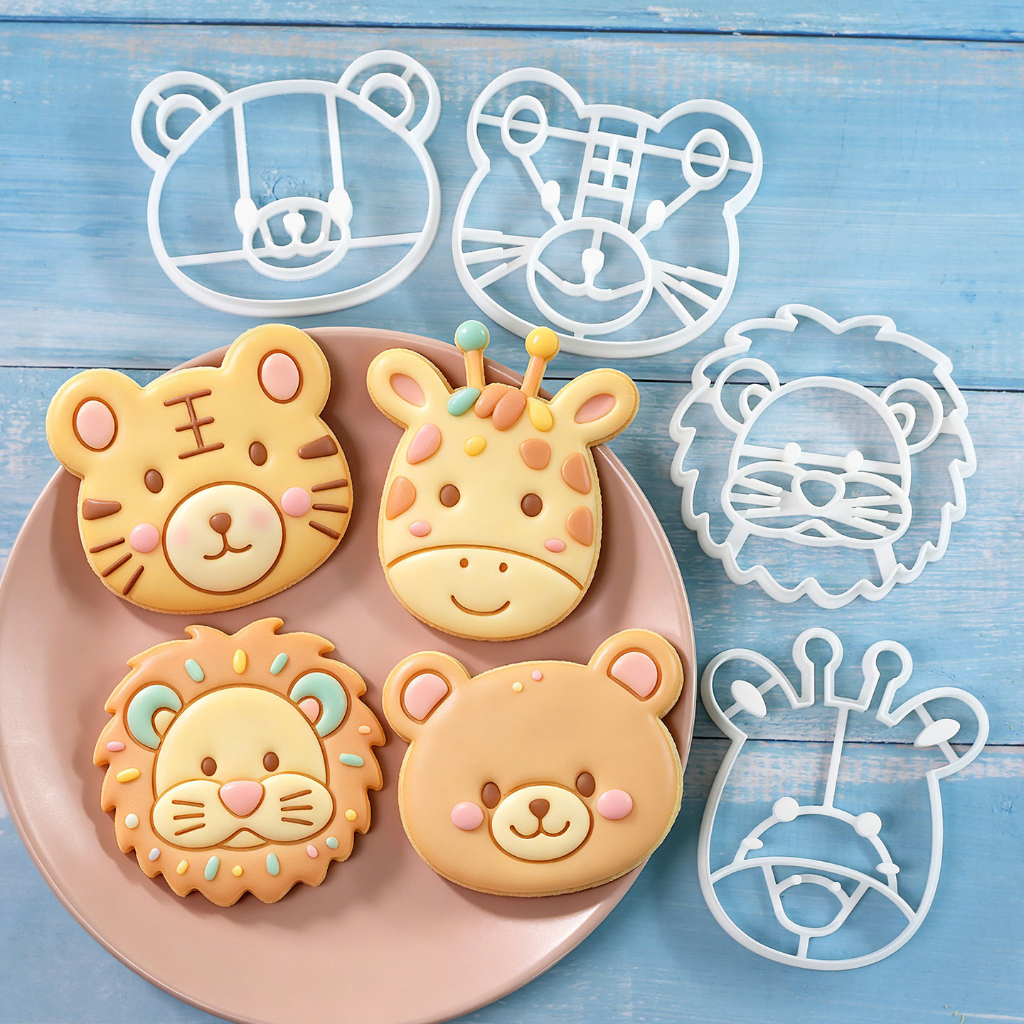 4 Pcs Animal Cookie Cutters Se - Baking Kitchen Set 评论和价格
