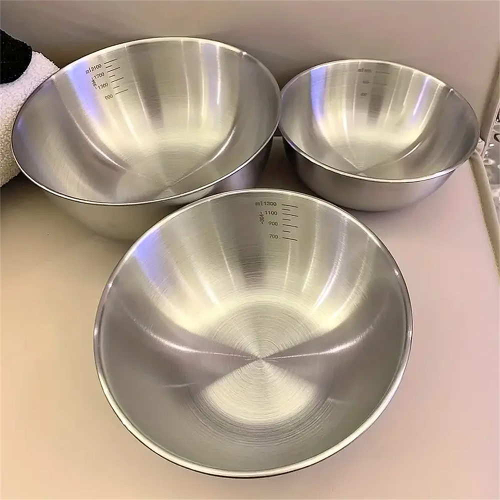1-3 Stainless Steel Bowl Set w - Baking Kitchen Set 评论和价格